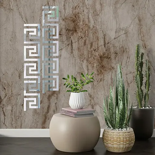 Дзеркальний декор Wall Sticker SW-00002506 акриловий самоклеючий 10 шт. срібло - фото 5