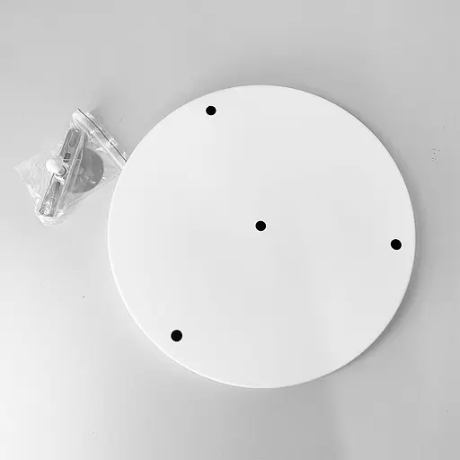 Круглое потолочное основание в белом цвете на 3 подвеса 30х3 см | Line F | Арт. BASE 3 WT - фото 1