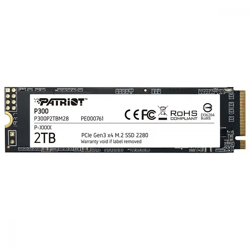 SSD-накопитель Patriot P300 2 ТБ (P300P2TBM28) - фото 1