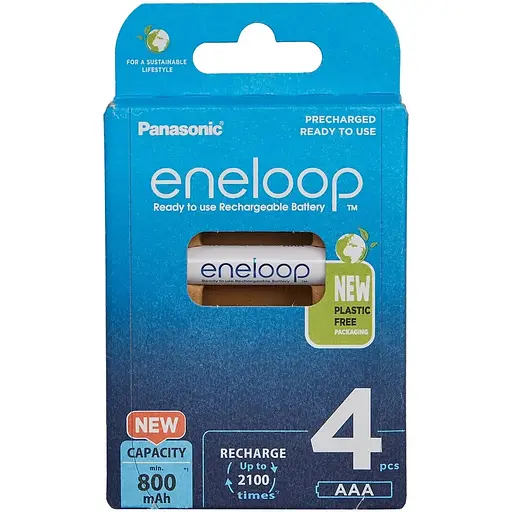 Аккумуляторная батарея Panasonic Eneloop AAA 800 4BP mAh NI-MH