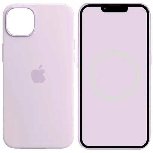 Чохол Epik Silicone case AAA with Magsafe and Animation для Apple iPhone 14, 6.1 Бузковий/Lilac
