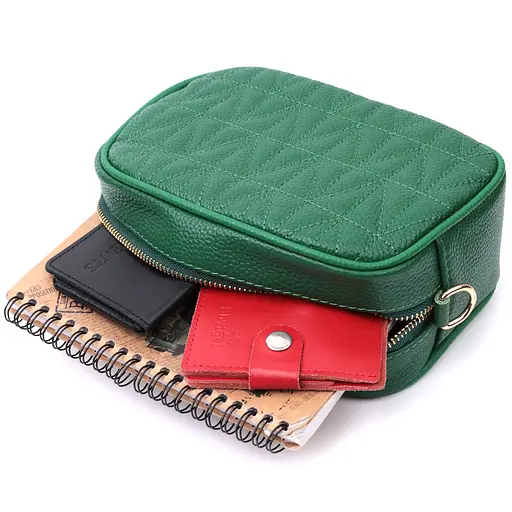 Кожаная женская сумка Vintage 20.5х14.5х7.5 см sum0026565 - фото 10