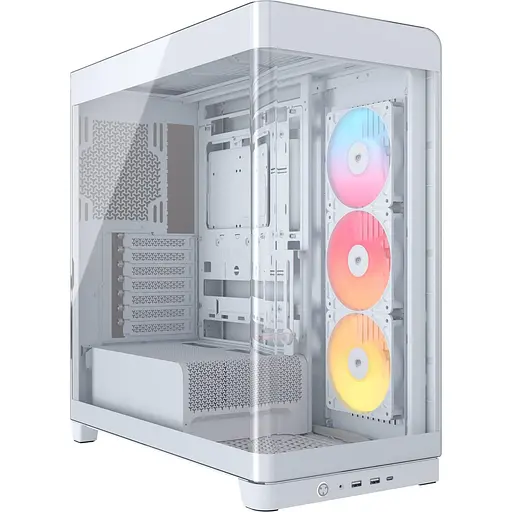 Корпус Corsair FRAME 4500X LX-R RGB из закаленного стекла, белый (CC-9011317-WW) - фото 1