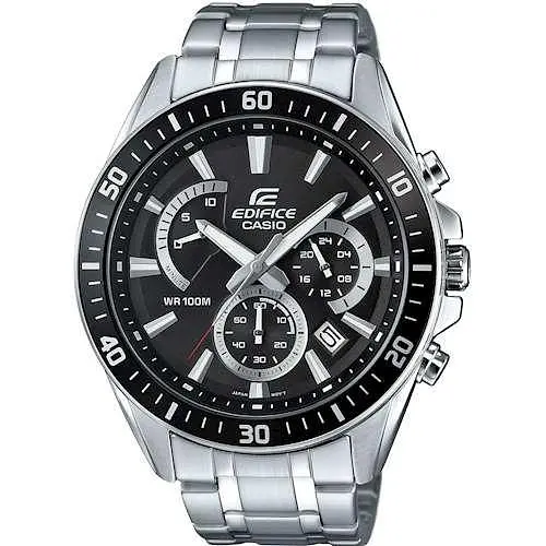 Часы кварцевые мужские наручные Оригинал Casio Edifice EFR-552D-1AVUEF на стальном браслете (модуль 5490)