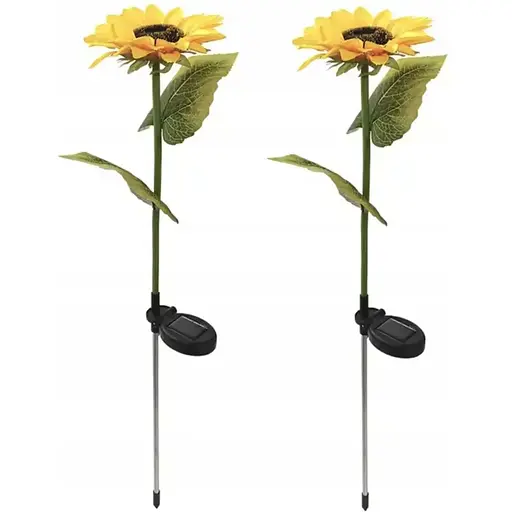 Лампа садова Сяючий Соняшник декоративна на сонячних батареях вулична