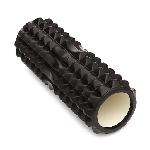 Масажний ролик Cornix EVA 33 x 14 см (валик, ролер) XR-0329 Black - фото 3