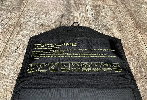 Складное солнечное зарядное устройство Solar panel Solar Ying 6358 EU 21W Солнечная панель - фото 8