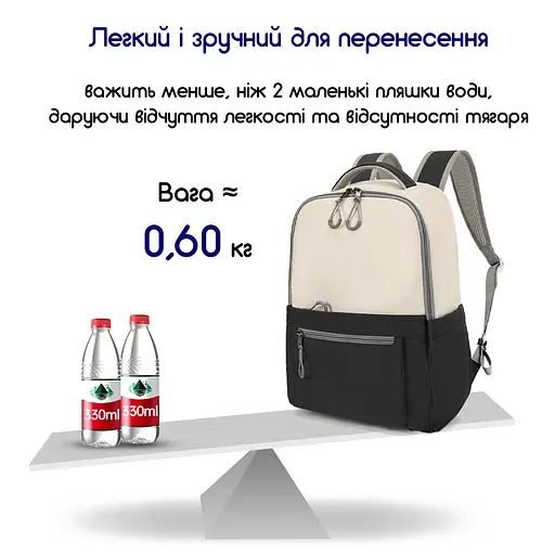 Рюкзак жіночий Tigernu T-B9388 16л 15.6" Black (17183) - фото 4