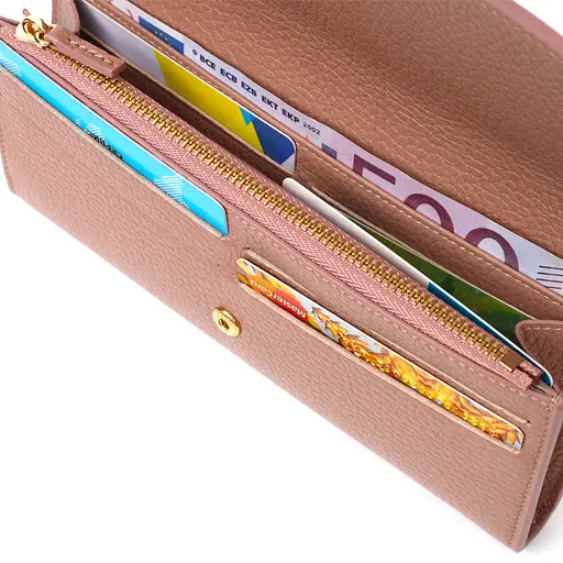 Отличный женский кошелек с монетницей на молнии из натуральной кожи Tony Bellucci 19х9.5х1.5 см acs0029641 - фото 5