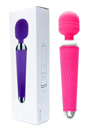 Масажер B - Series Magic Power Massager Wand 19.5 см (фуксія) - фото 6