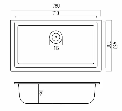 Кухонна мийка Platinum 7945 Paruana білий (SP000039144) - фото 6