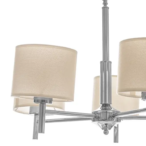 Люстра подвесная Brille прованс с абажуром E27 60W CH (BKL-654S/5) - фото 2