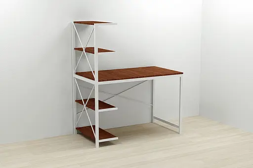 Компьютерный стол Ferrum-decor Джек 75x120x60 Белый ДСП Венге (FRD-105333) - фото 4