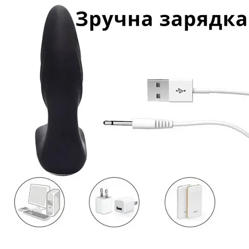 Масажер простати I’MCUM Pro Pulse 12 режимів вібрації Чорний (IM-KGS221) - фото 7