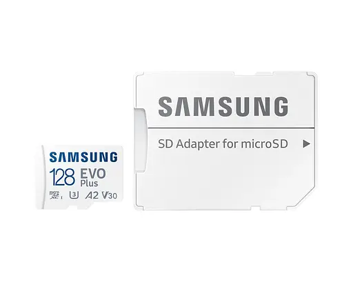 Samsung Мапа пам'яті microSD 128GB C10 UHS-I R130MB/s Evo Plus + SD - фото 5