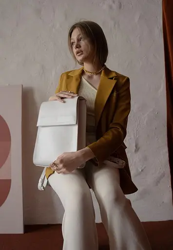 Женский белый рюкзак Tammy - фото 7