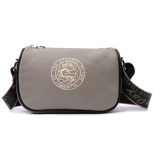 Женская сумка Vintage с вышивкой на лицевой стороне из натуральной кожи 22х14х8 см sum0029043 - фото 6