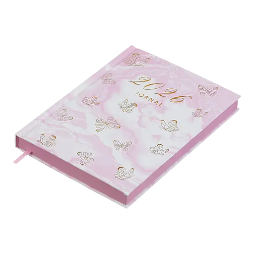 Щоденник датований Buromax Mist 2026 поліграфічний A5 світло-рожевий (BM.21164-43) - фото 2