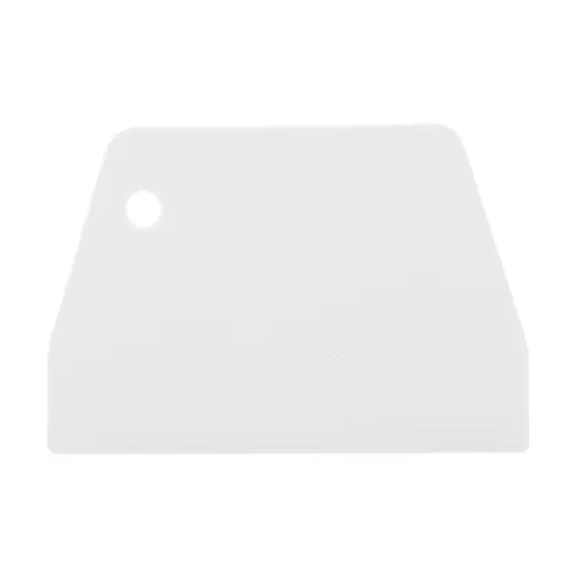 Шпатель трапецієподібний різак для тіста, скребок дільник тіста кулінарний з лінійкою на 14 см, Kitchette Білий 85944 - фото 2