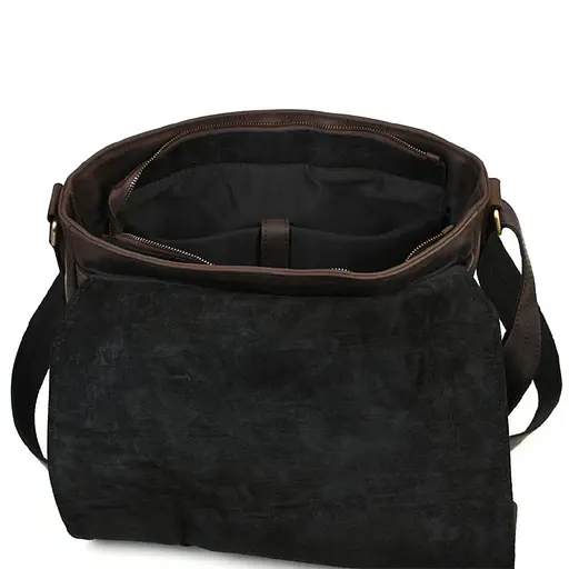 Большая мужская сумка-почтальон из натуральной кожи TARWA 27х37х10 см sum0028362 - фото 10