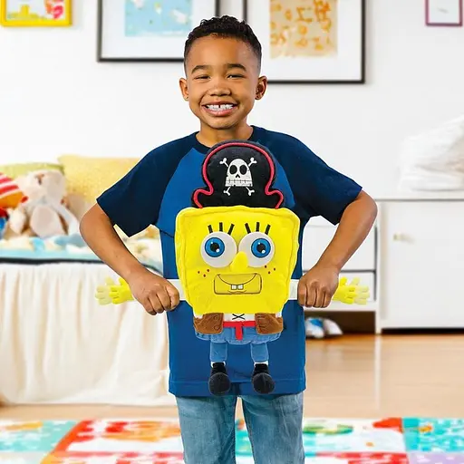 М'яка інтерактивна іграшка Sponge Bob Губка Боб у пошуках квадратних штанів у кіно Веселий дивак (FR71161) - фото 5