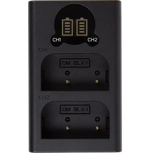 Зарядное устройство для PowerPlant Olympus DL-BLX1 для двух аккумуляторов