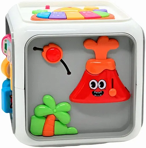 Музыкальный развивающий куб WToys 25462 – украинская озвучка, песни, сказки, загадки, стишки, звуки животных,цифры, подсветка  - фото 5