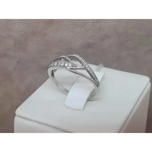 Серебряное кольцо Агни Искренность с фианитами. 1888/9Р-CZ 17 - фото 4