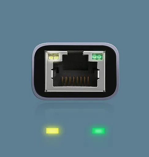 Переходник Ugreen USB 3.1 Type-C Ethernet RJ45 1000 Mb CM199 Серый - фото 3