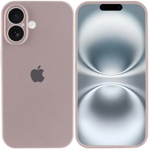 Чехол Epik Silicone Case Full Camera Protective (AA) для Apple iPhone 16 Plus (6.7) Серый/Lavender - фото 2