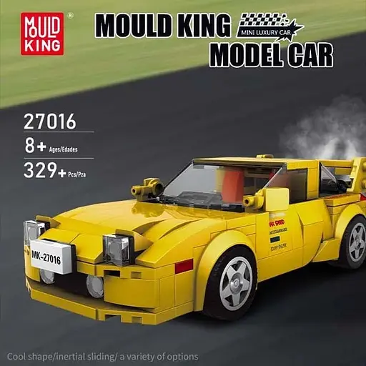 Набір для збирання моделі Mold King Speed Champions Mazda RX-7 FD3S з дисплеєм, 27016 кубиків Initial D - фото 2