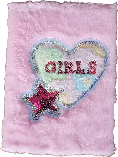 Блокнот Серце-Girls, А5, 80 аркушів, клітинка, м’яка обкладинка (В асортименті)