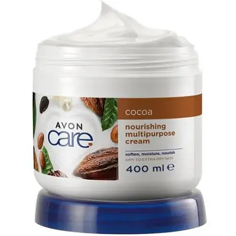 Живильний мультифункціональний крем для обличчя рук та тіла Avon з маслом какао 400 мл - фото 1