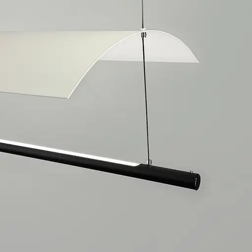 Підвісний світильник-репліка з подвійним корпусом 118х20х30 см | Арт. AA262/2- 1180*300 | Line F - фото 9