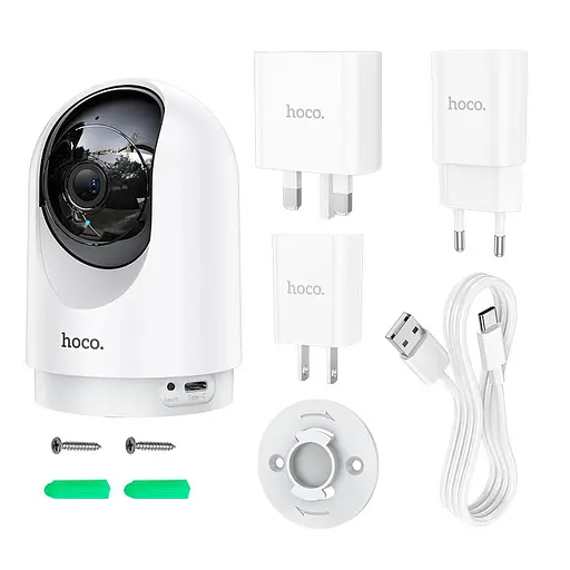 Камера відеоспостереження Smart Camera Hoco D1 Wi-Fi 3MP IP indoor (Біла) - фото 4