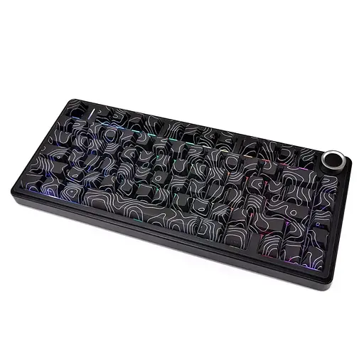 Игровая механическая клавиатура AULA F75 / Три режима подключения / Seiya Switch / Black Lines - фото 6