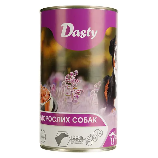 Уценка. Влажный корм для собак Dasty с говядиной 1240 г - фото 3