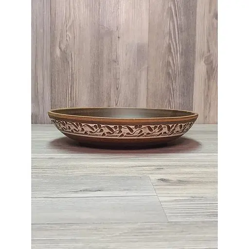 Салатник керамічний (глиняний)  0.5 л з орнаментом  - фото 3