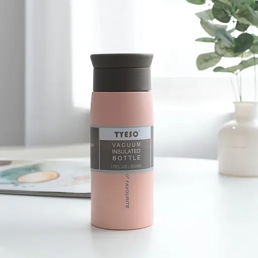 Термос Tyeso 350 мл из нержавеющей стали Pink - фото 3