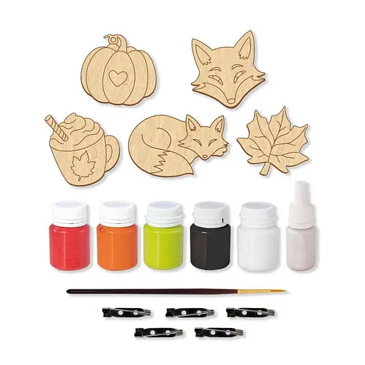 Набор заготовок для создания значков "Яркая осень" Fabrika Decoru FDCKW-059 - фото 1