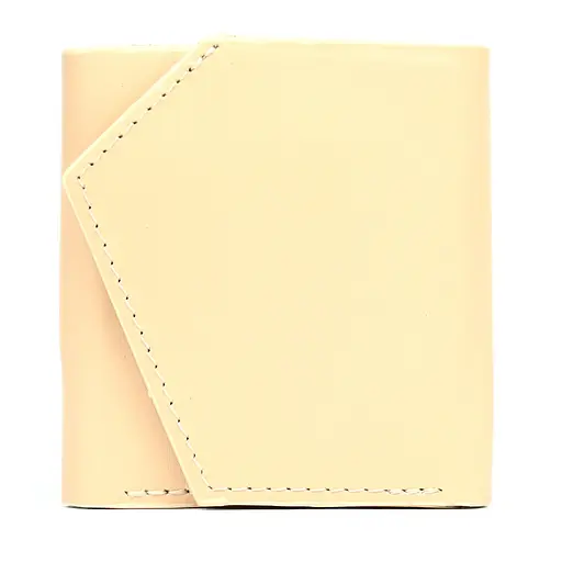 Кожаный кошелек Mini с асимметричным клапаном Grande Pelle 10х9.5х2 см acs0032123 - фото 1