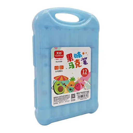 Набір фломастерів 12 кольорів Bambi M388-12 ароматизовані Синій - фото 1