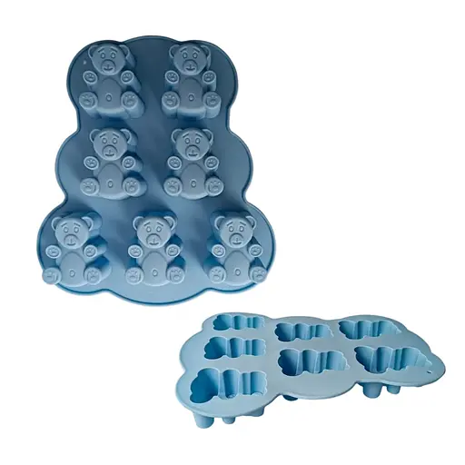 Силіконова форма для кексів Ведмедики на 7 шт. Gusto 26 х 19.5 х 2 см GT-S-216 (147007)