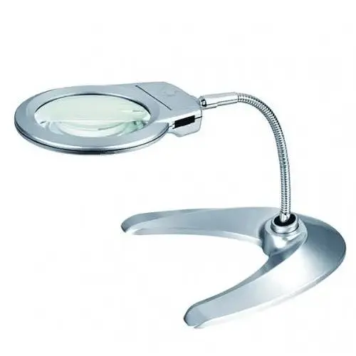Лупа настольная гибкая, круглая, диам-130 мм Magnifier 4B-10 - фото 1