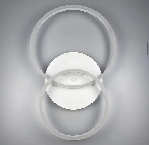 Потолочная LED люстра на 2 кольца в белом цвете | Ст. A 8008/2 WT | Line F - фото 3