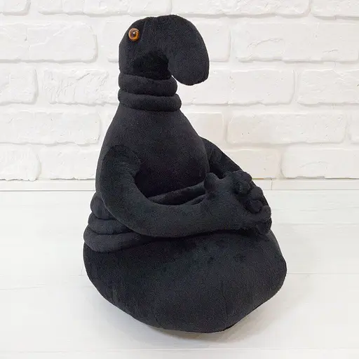 М'яка іграшка Почекун 38 см чорного кольору