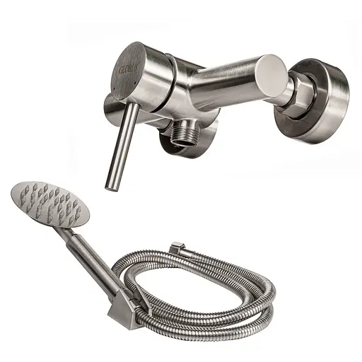 Смеситель для душа Globus Lux Alpen SBT1-105 Нержавеющая сталь - фото 2