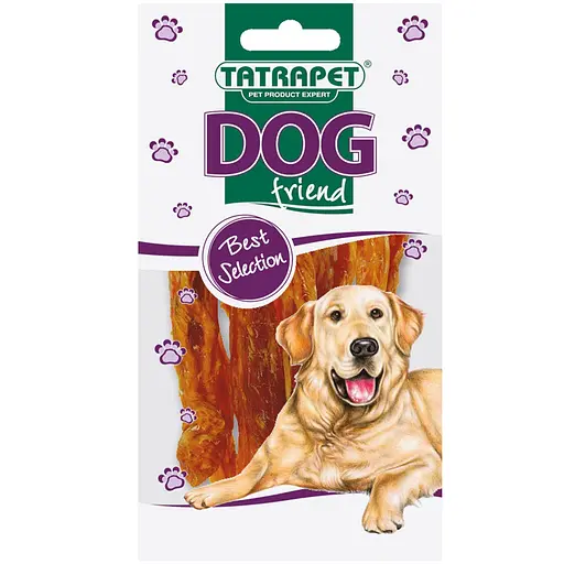 Лакомство для собак TatraPet Dog куриные стрипсы вяленые 50 г 