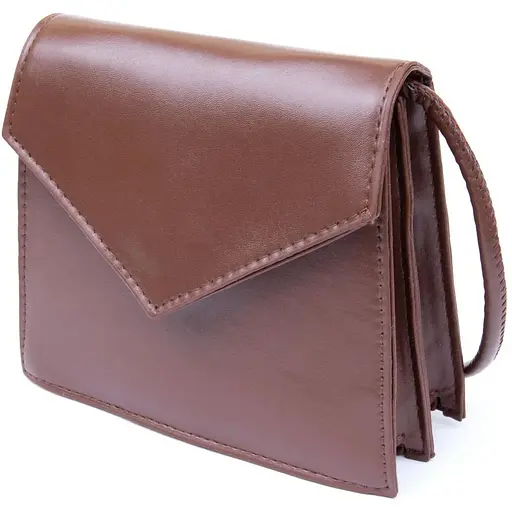 Горизонтальная сумка Vintage угловидная из кожзаменителя 17.5х15.5х6 см sum0027543 - фото 1