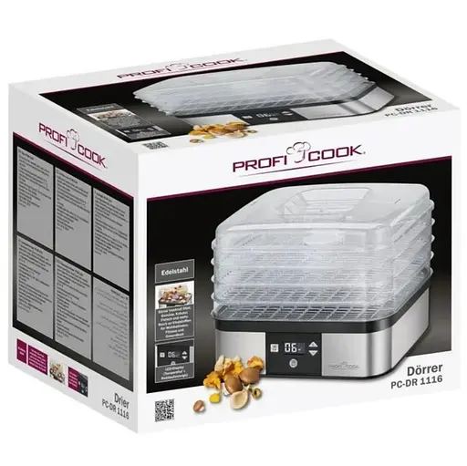Дегидратор сушка для фруктов грибов Profi Cook PC-DR 1116 - фото 7